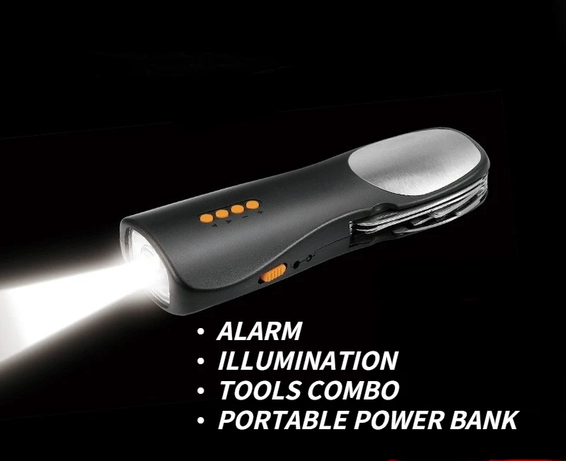 

LED Hand Pressing Dynamo Crank Power Wind Up Flashlight Torch Light Hand Press Crank Camping Lamp Light Hiking Accessories
