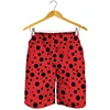Cute Insect Ladybug Graphic Short Pants Men 3D Printed Animal Beach Shorts Summer Quick Dry Swim Trunks Surf Board Shorts 1
