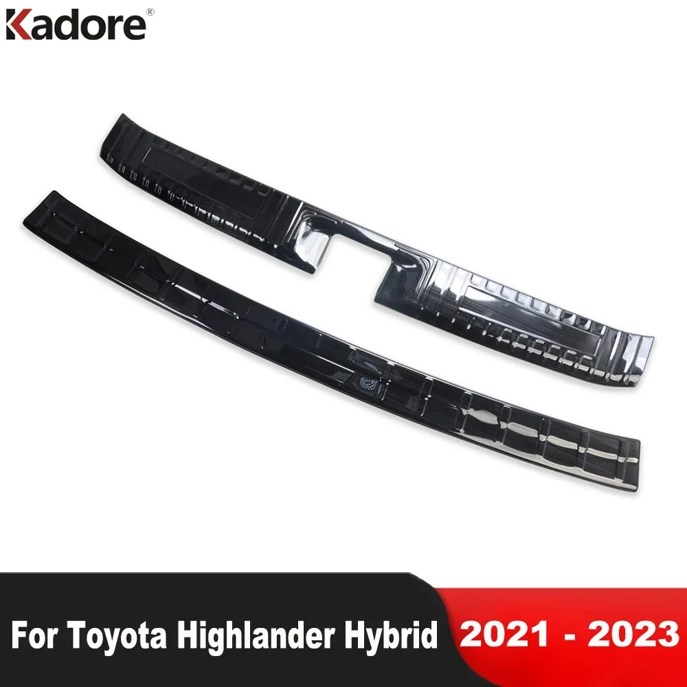 

Для Toyota Highlander Hybrid 2021 2022 2023 стальной Автомобильный задний багажник бампер крышка отделка задняя дверь порог защитные аксессуары
