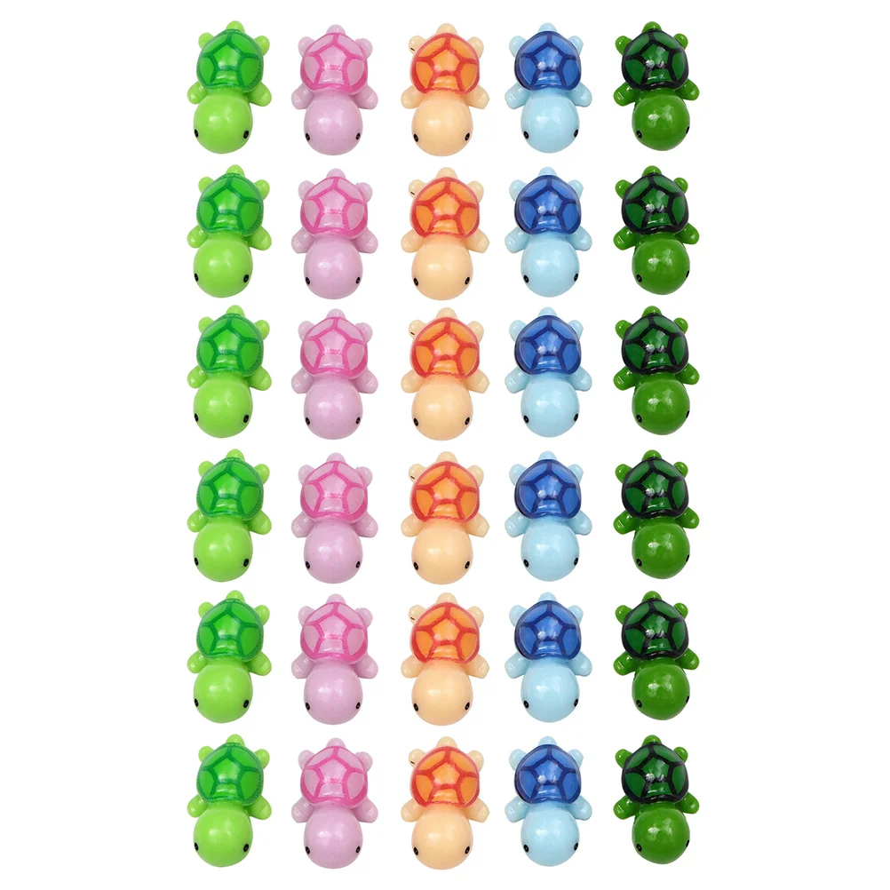 

30 Pcs Mini Turtle Resin Craft Toy Crafts Micro Landscape Decoration Figurine Animals Bonsai