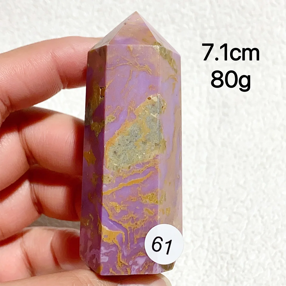 1PC Natural Crystal Phosphosiderite Tower Reiki Energy Spiritual Meditation Home Decor Gem Crystal Gift 3
