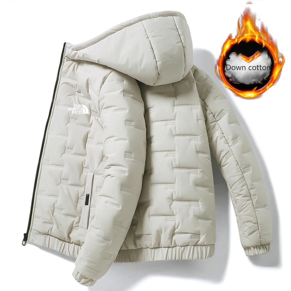 Street fashion trend cross-border men's winter coat new men's short style thick warm cotton coat hooded cotton jacket