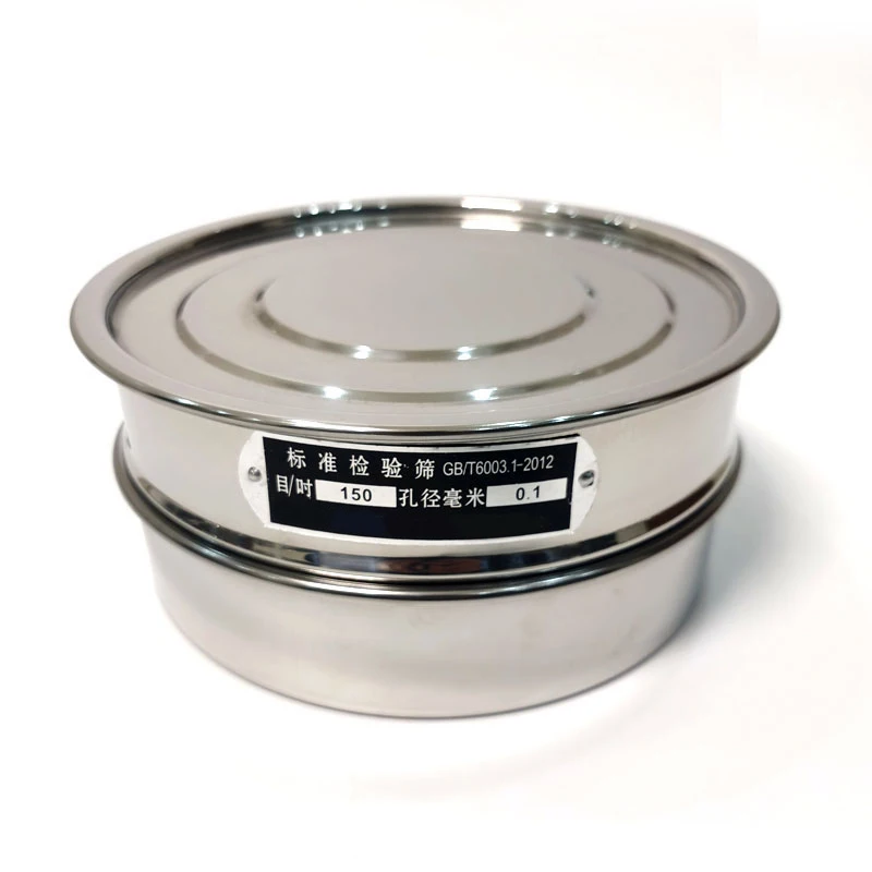 모든 304 스테인레스 스틸 표준 체 검사 체 샘플 체, 약전 밀가루 체, 직경 25cm