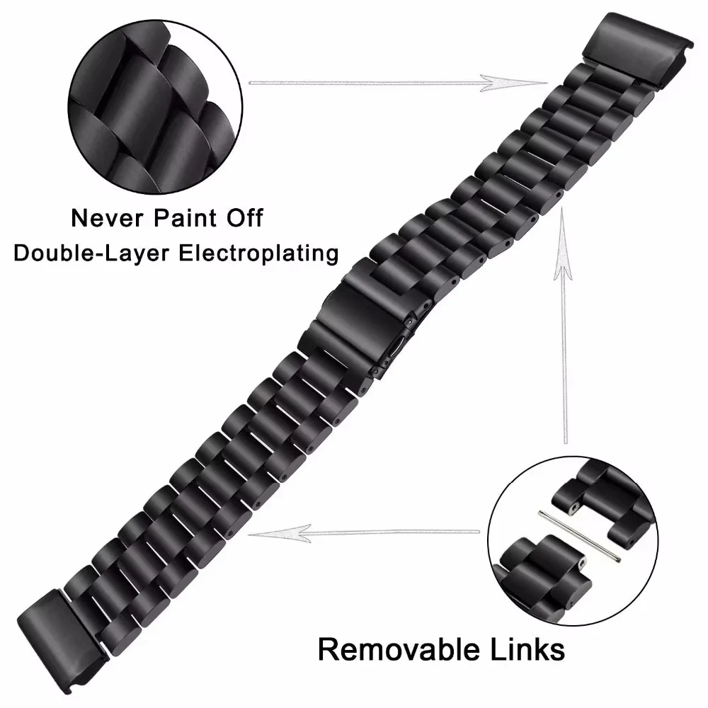 Quick Fit Stainless Steel Metal Strap - 22mm/26mm