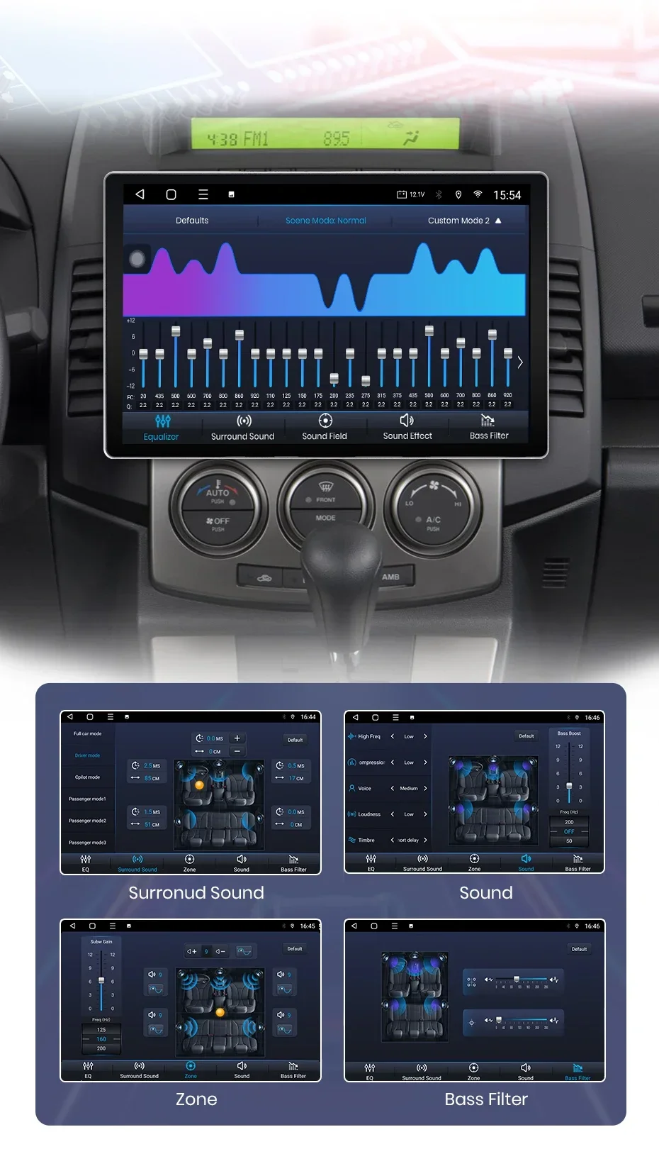 2K QLED Bildschirm Auto Radio Für Mazda 5 2005-2010 Drahtlose CarPlay Android Auto Multimedia autoradio – Detail 12