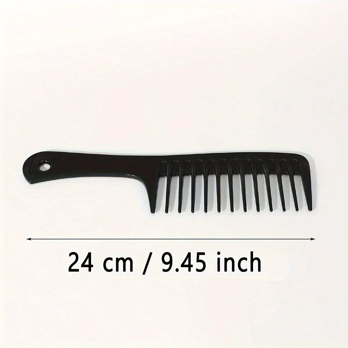 1/4 wide toothed combs anti-static durable ABS plastic handle smooth hair suitable for thick long and curly hair