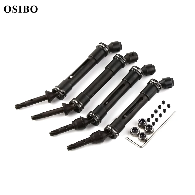 Gruppo Albero Di Trasmissione Anteriore E Posteriore Cvd In Acciaio Resistente Per 1/10 Traxxas Slash 4X4 Slash Fruscio Vxl Stampede 4X4 Vxl Ricambi A