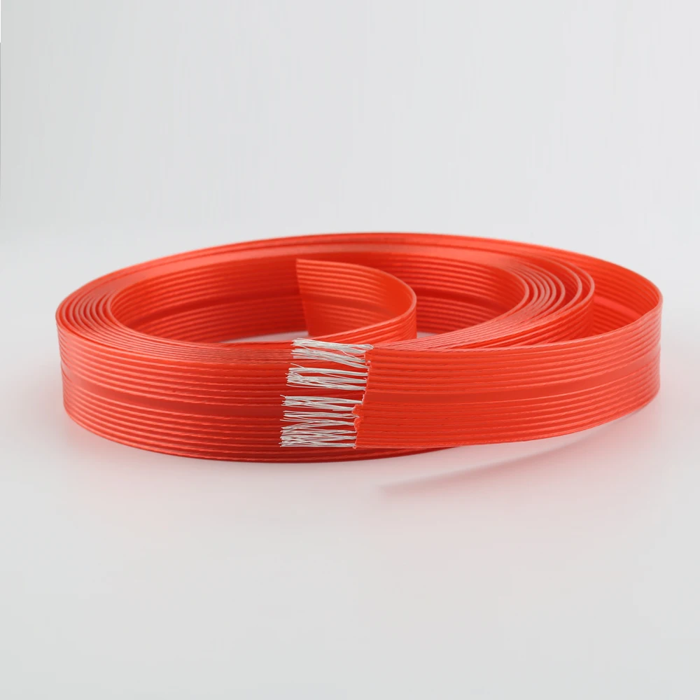 

Audiophile 14AWG Red Flat Bulk Wire Audio Shadow Ribbon Hifi Speaker Cable Hi-end Audio Loudspeaker Cable OFC Silver Plated Line