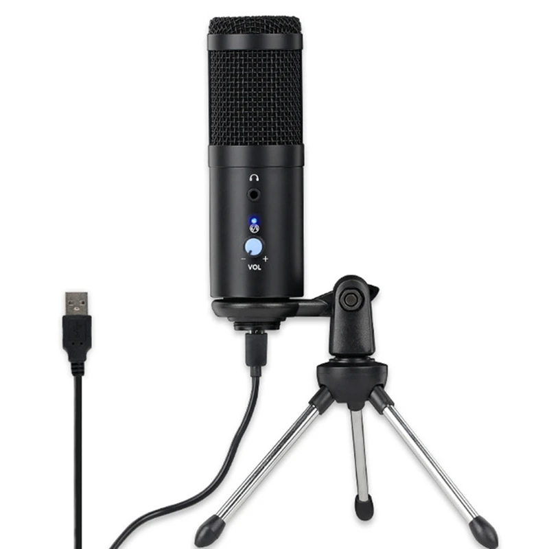 

Top Deals Condenser Microphone Computer USB Port Microphone For Live Broadcast, Voice, Game, Microphone, Karaoke