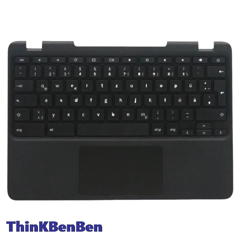 

DE немецкая черная клавиатура верхний корпус Подставка для рук чехол для Lenovo N23 Chromebook 5CB0N00703