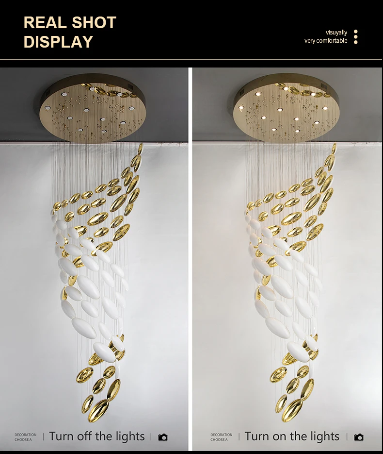 Luxury Lustre Bowl Hanging Chandelier