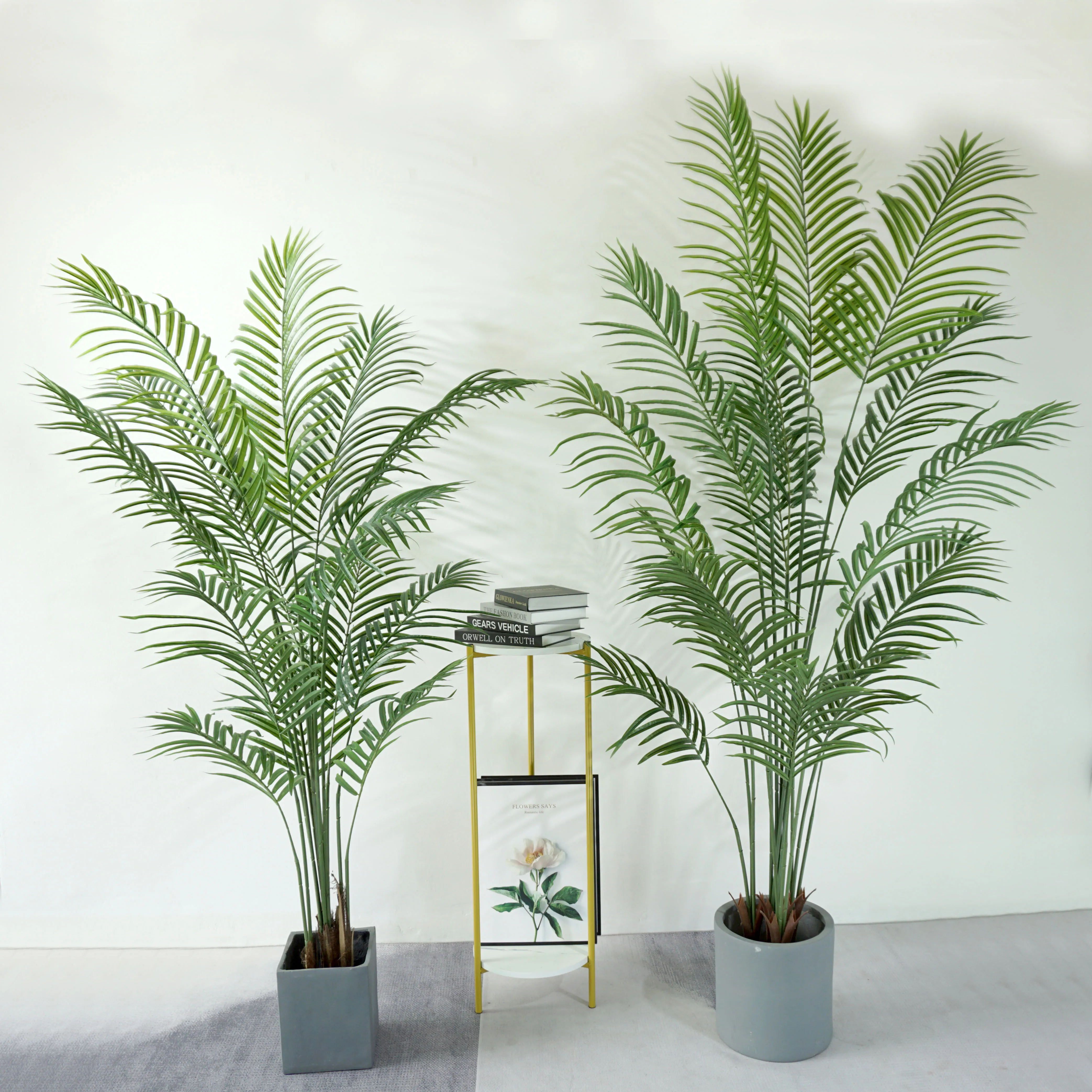 Artificial plants, trees, bonsai, large simulated potted plants, fake