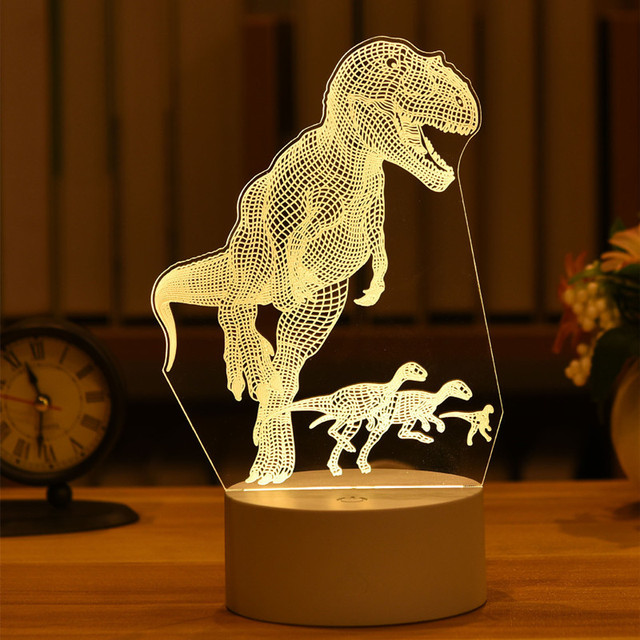 Lamp LED Night Lights Love Bear Dinosaur Child Night Light Wedding Party Favors Christmas Birthday Led for Bedroom Decoration
