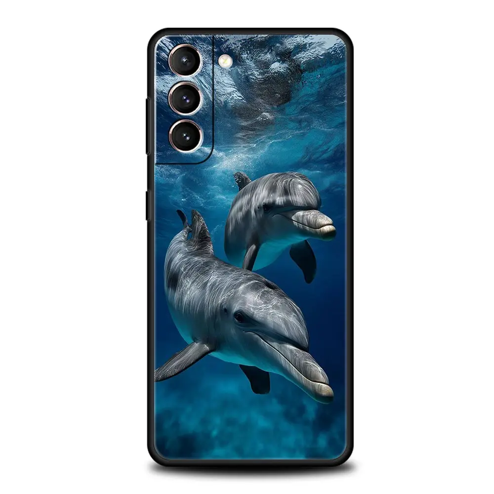 Ocean Dolphin Soft TPU Phone Case Cover