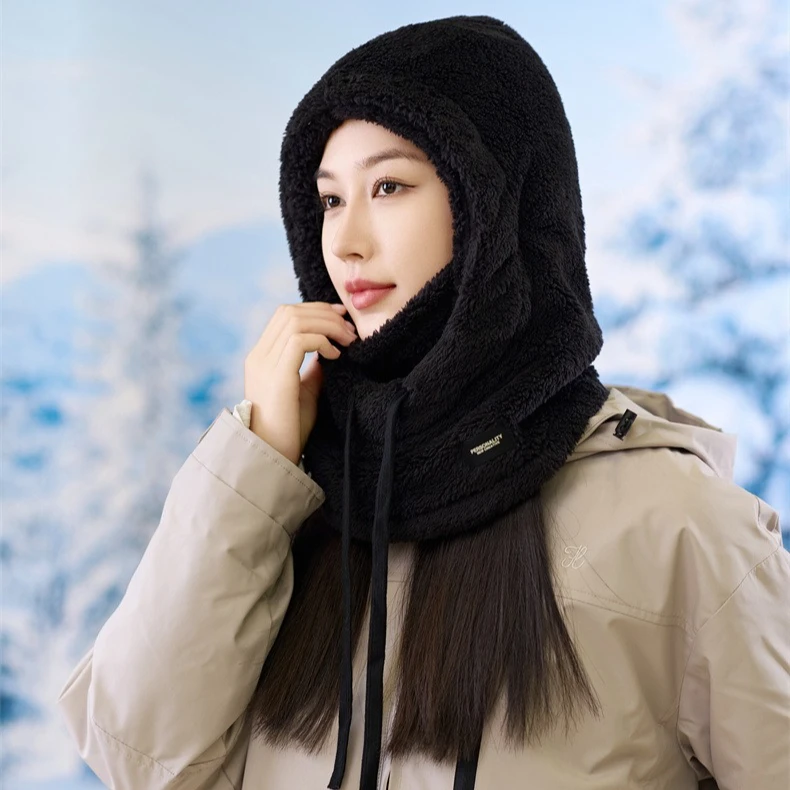 Winter Warm Balaclava Hat Thermal Windproof Ski Hood Motorcycle Face Cover Polar Fleece Adjustable Cycling  Full Face Mask Cover