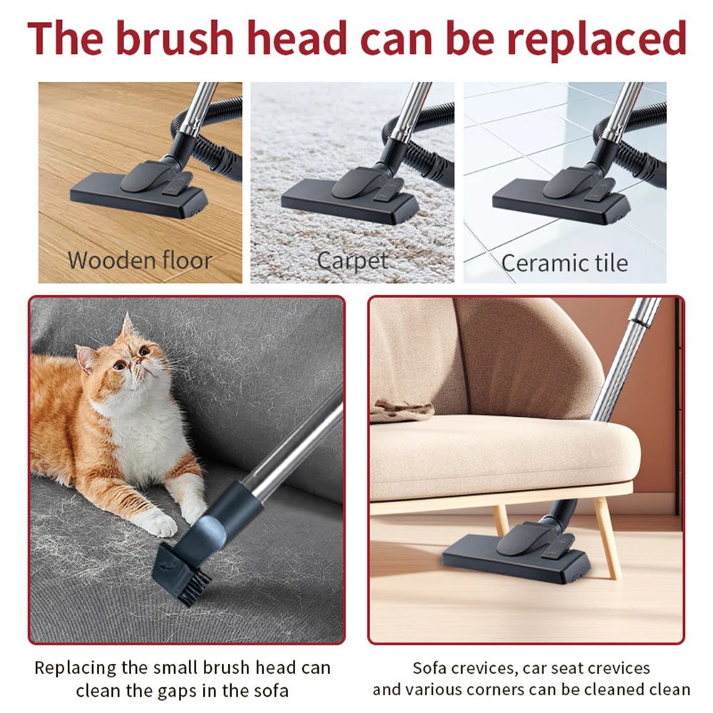 مكنسة كهربائية شفط بقوة 3600 وات، مكنسة كهربائية م...