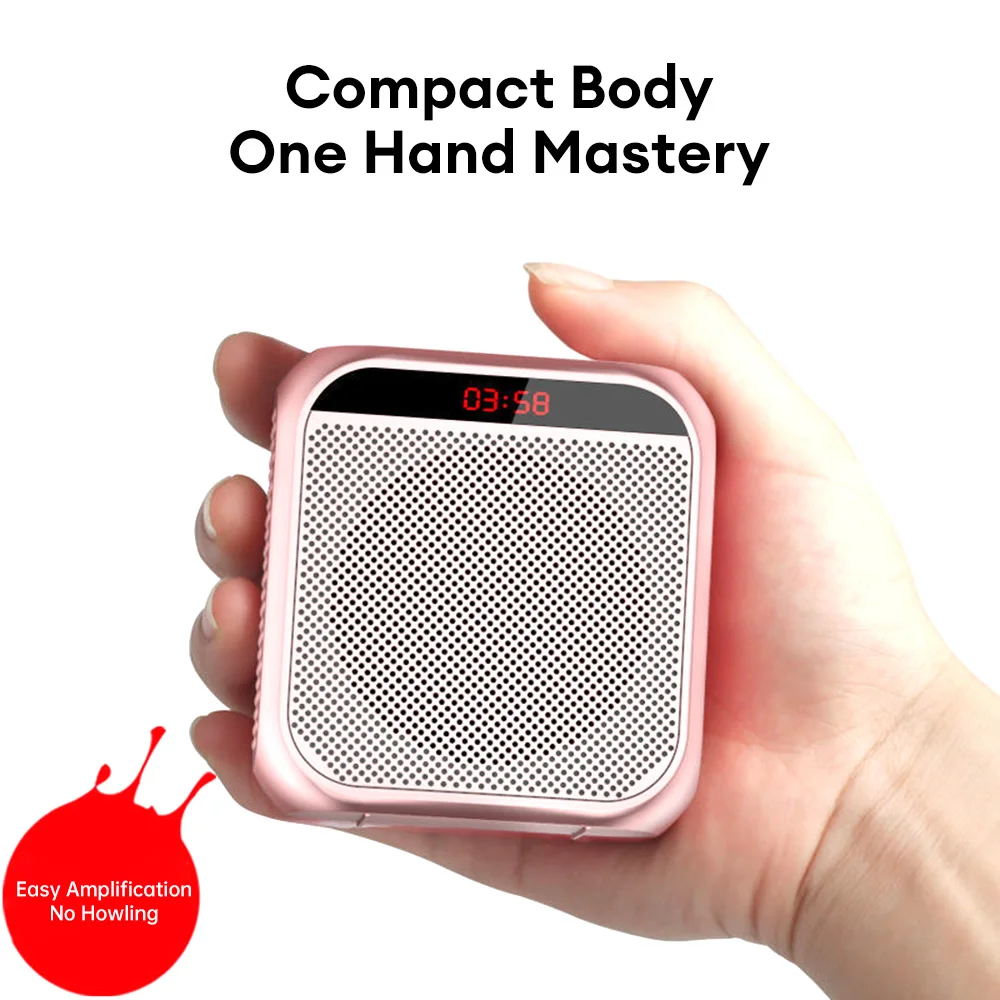Portable Microphone Loudspeaker Voice Amplifier Recorder Mic Speaker Audio Mini Wired Mikrofon Surround Sound Player for Teacher voice amplifier