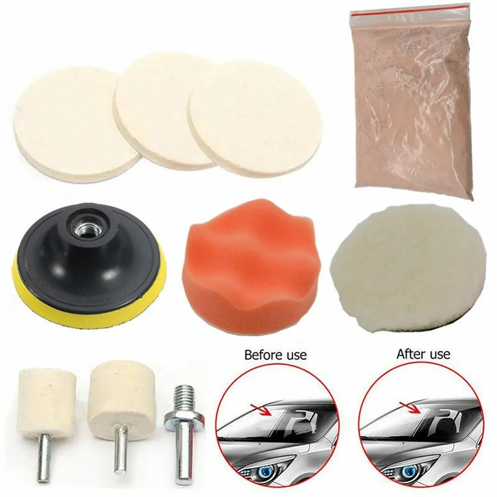 Auto Car Glass Polishing Kit Window Windscreen Windshield Scratch