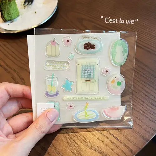Cute Cartoon 3D Snowman Dogs Crystal Drop Rubber Stickers Kawaii Deco Stickers DIY Phone Sticker for IPad Mobile Phone Computer - Image 13