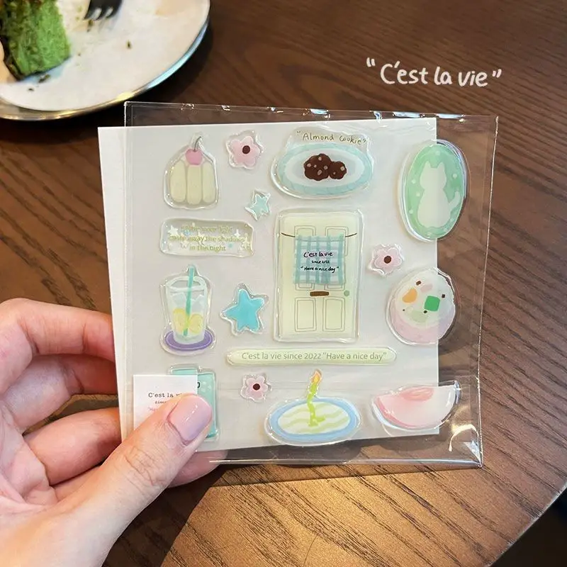 Cute Cartoon 3D Snowman Dogs Crystal Drop Rubber Stickers Kawaii Deco Stickers DIY Phone Sticker for IPad Mobile Phone Computer - Image 13