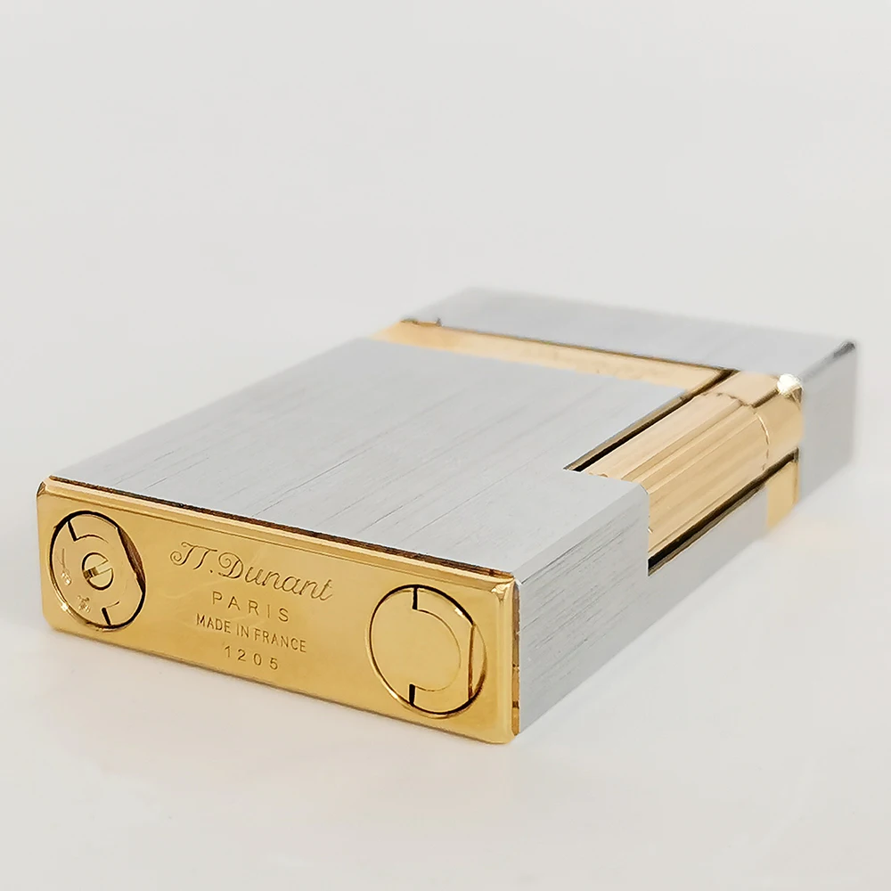 2025 Original JT. Dunant Cigarette Gas Ligne2 Lighter Metal Wiredrawing Tobacco Smoking Tools Father Man Luxury Gift 4