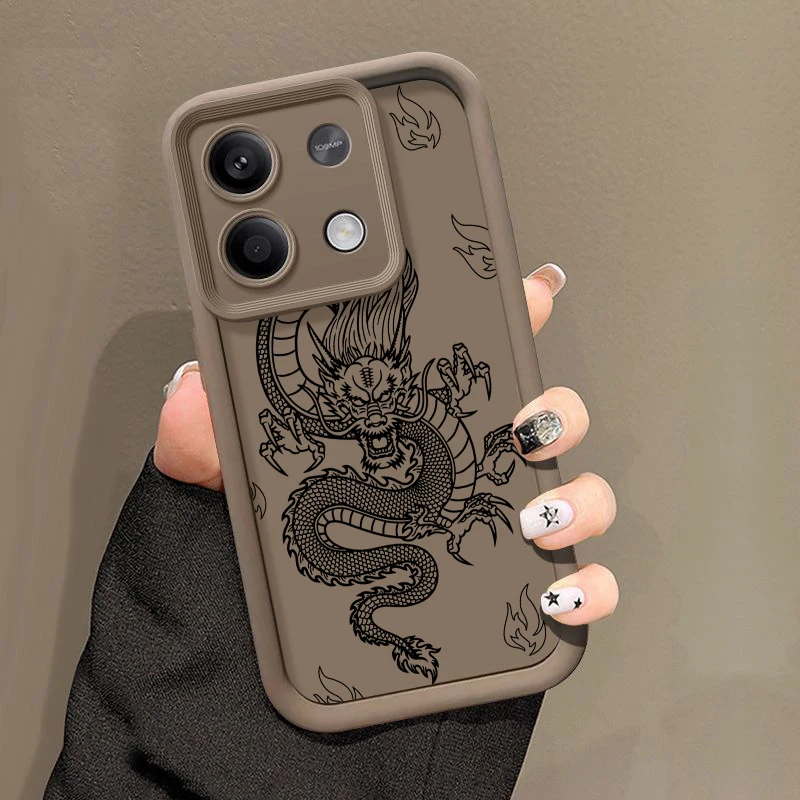 Dragon Pattern Soft TPU Silicone Phone Case