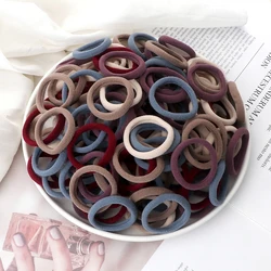 Bulk Pack Black and Gray Seamless Hair Bands - Durable Fashionable Elastics - 100PCS (Mixed Style - 2)