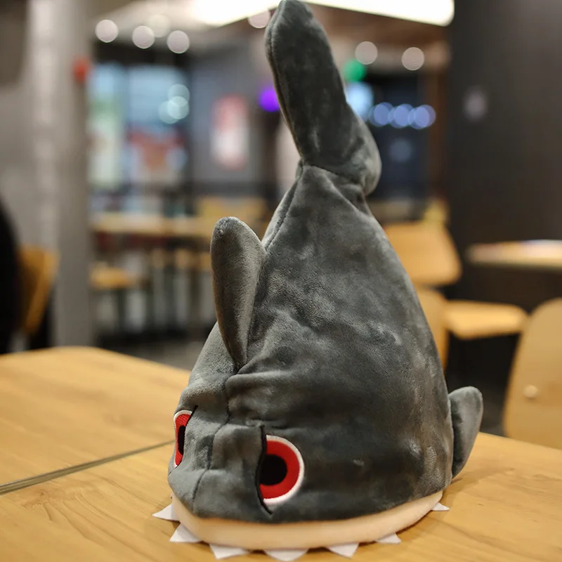 1 Pz Divertente Cappello Di Squalo Carino Divertente Cappello Di Squalo Peluche Cappello Animale Regalo Di Compleanno Creativo Costume Novità Cappello