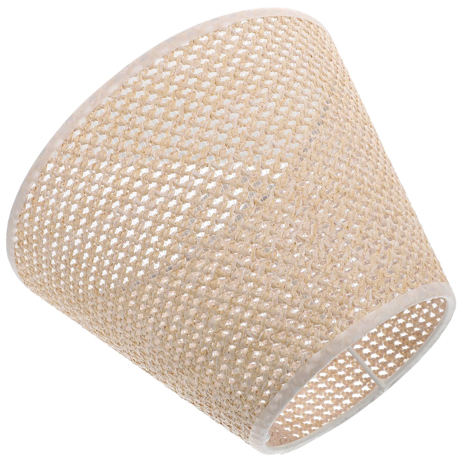 

1Pc Simple Lampshade Decorative Imitation Woven Lamp Shade Light Accessory