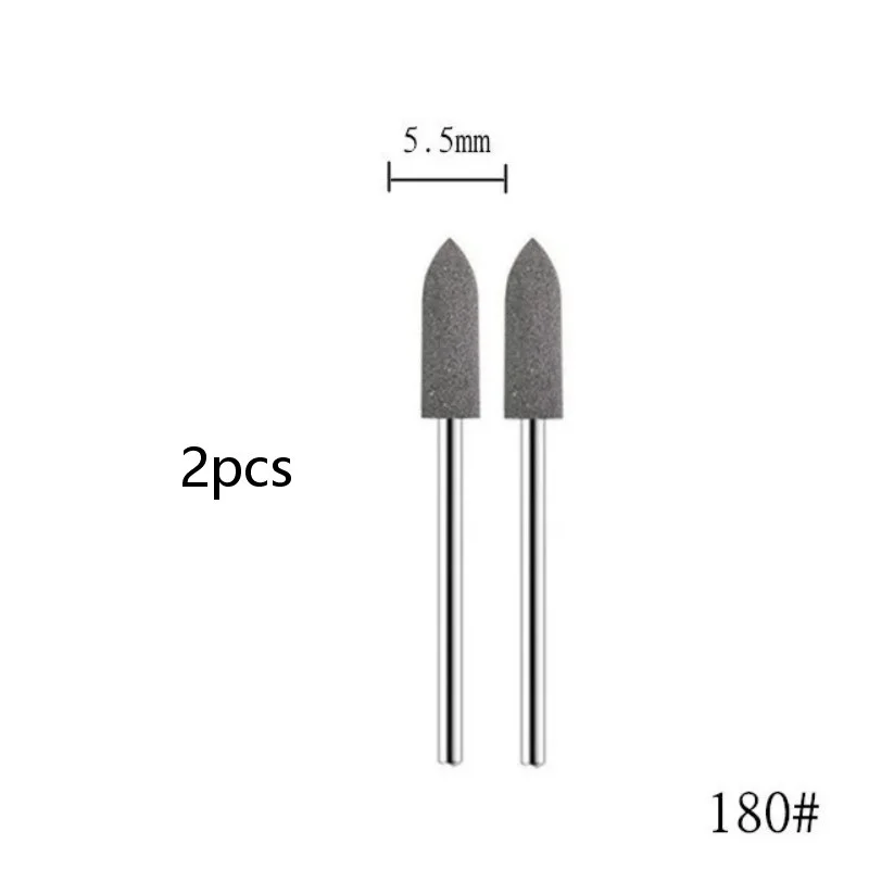 Silicone Rubber Manicure Grinding Head - 2 Pack for Burr and Dead Skin Removal