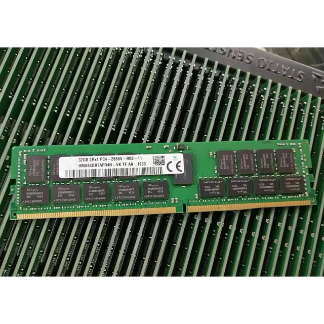 SK Hynix DDR4-2666 32GB 12枚セット 384GB ECC 1 pcs For SK Hynix RAM 32G ECC REG 2RX4 PC4-2666V Server