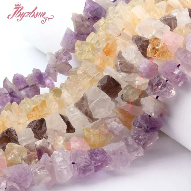 10x15-16x20mm Irregular Quartz Beads Natural Stone Beads For DIY Necklace Bracelet Earring Jewelry Making 15