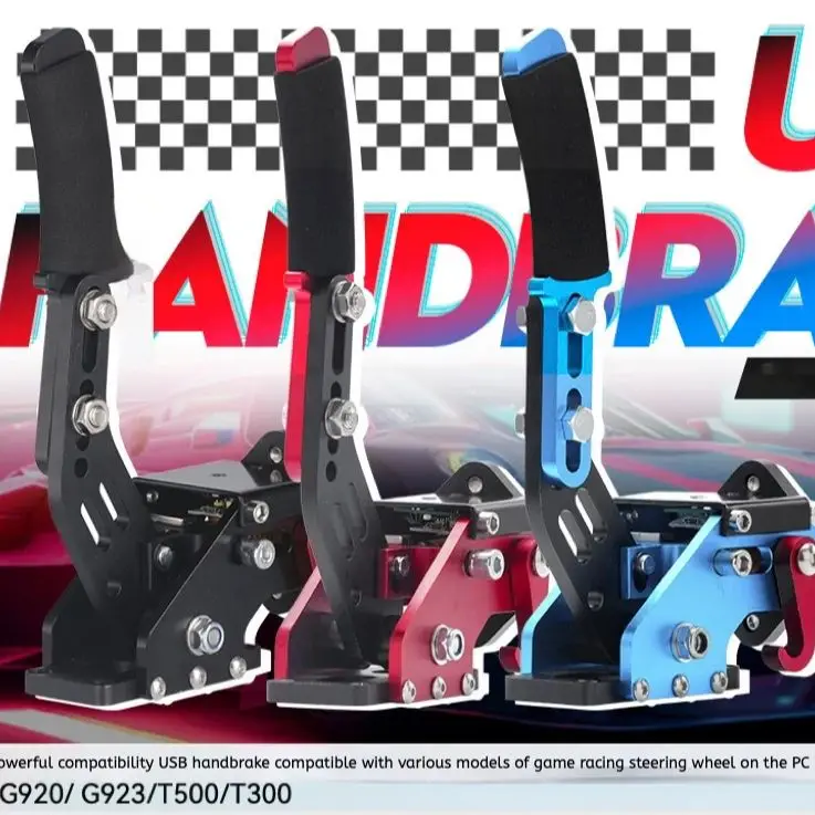 Simracing 게임 핸드 브레이크 시뮬레이터, 고정장치 스티어링 휠 포함, PC 선형 드리프트 랠리 로지텍 G29 스러스트마스터 T300 FANATEC