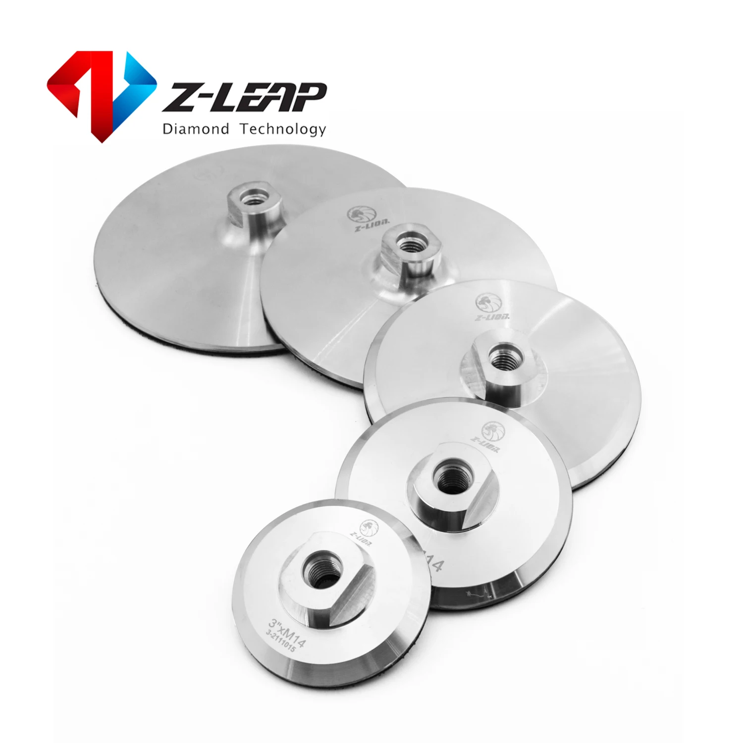 Z-LEAP 3/4/5/6``/7`` 다이아몬드 연마 패드용 백 패드 M14 5-8/11 알..