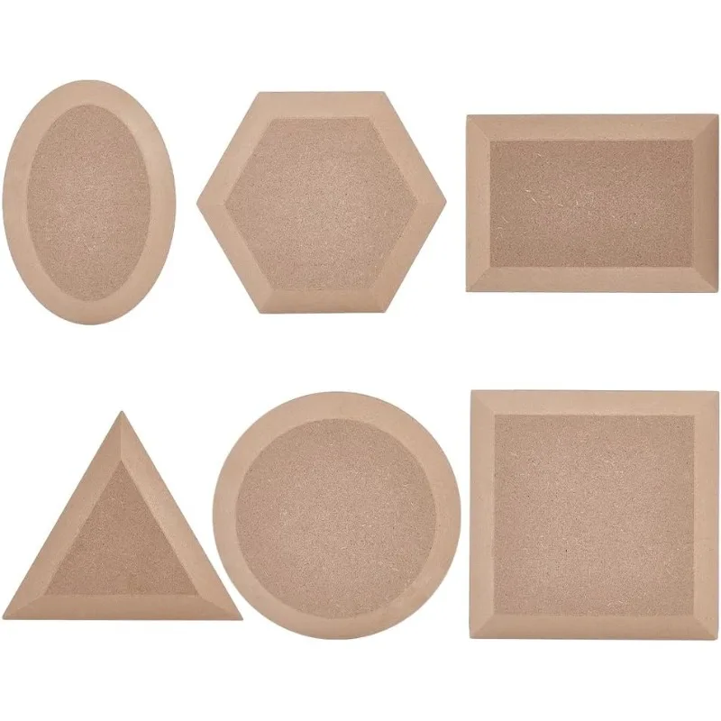 6Pcs 6 Styles Pottery Mould Pottery Tools and Supplies Ceramic Mould for Clay Hand Building Dish Plate Press for DIY Dish