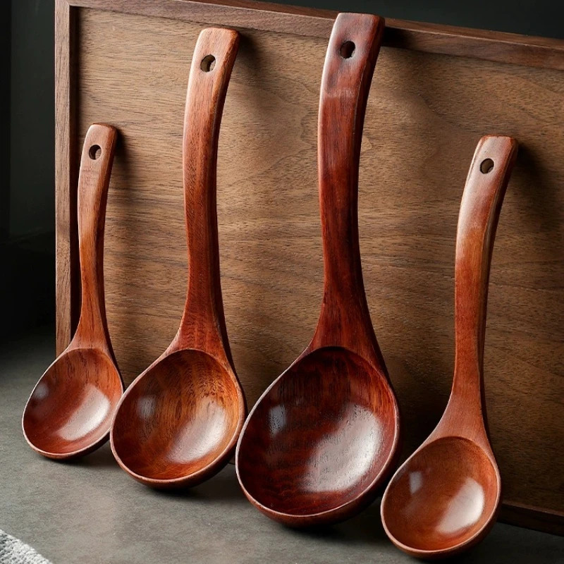 Mestolo o Cucchiaio da zuppa in legno in stile giapponese per Ramen 110 S0c3e1c56d1214721aaa0df9b71de4b61V