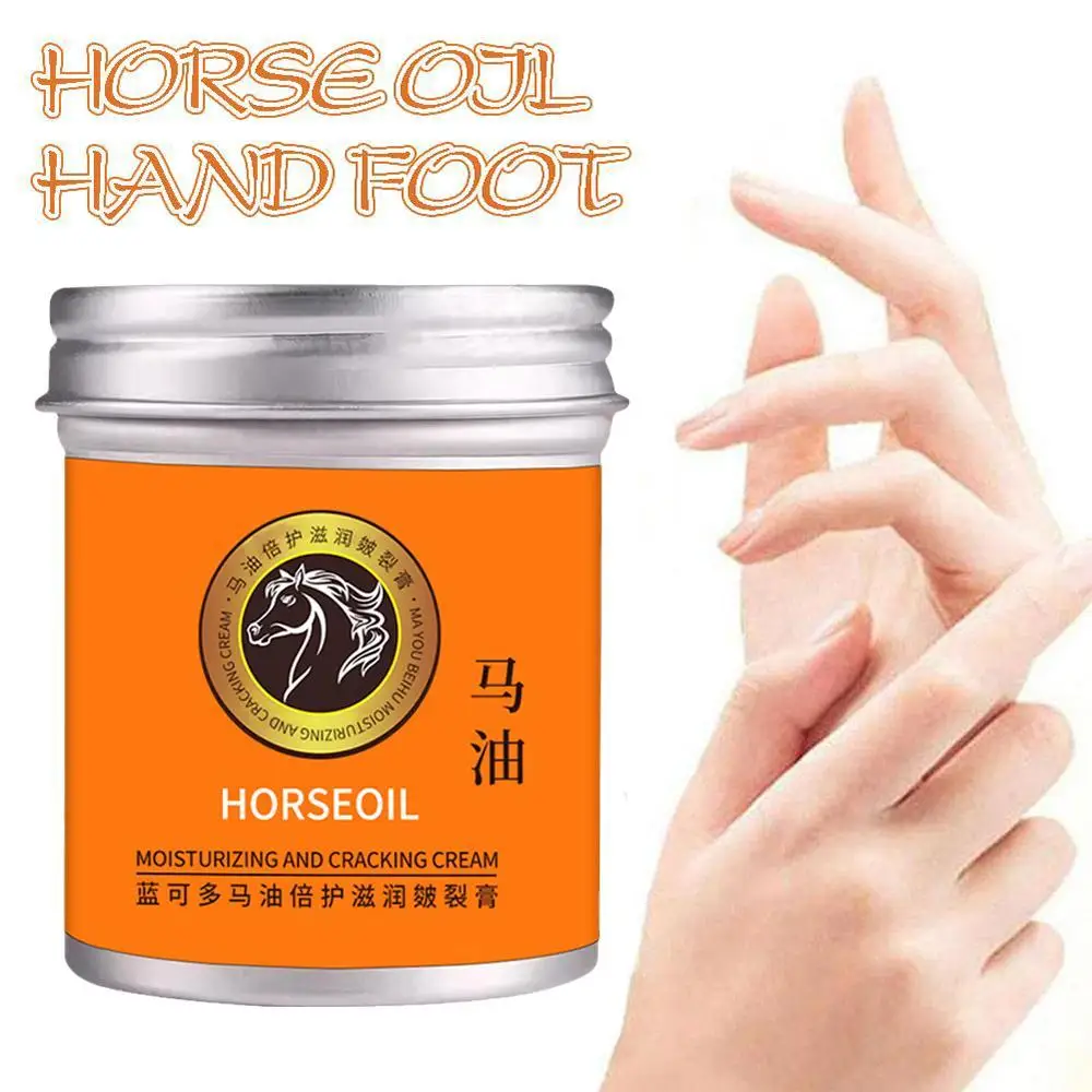 100g  Moisturizing Horse Oil Hand Cream Preventing Dryness Hand Care Hydrating Cream Anti-Cracking Nourishing Hand Cream