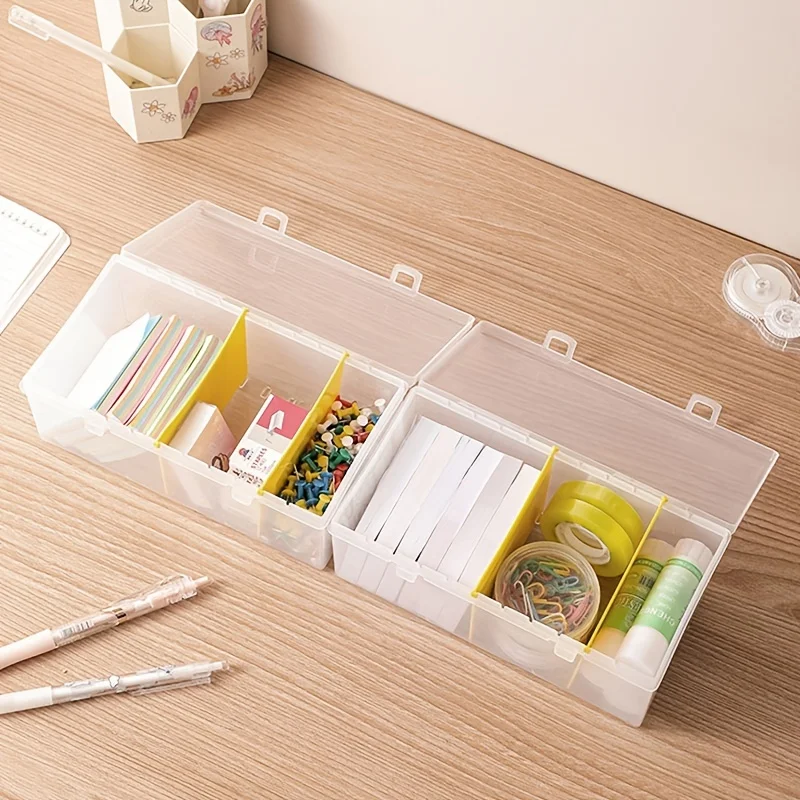 Desktop Storage Box Desktop Storage Kit Stationery Storage Box Storage Drawer Boxes Rectangular small things storage box on the desktop Separate storage box on the desktop