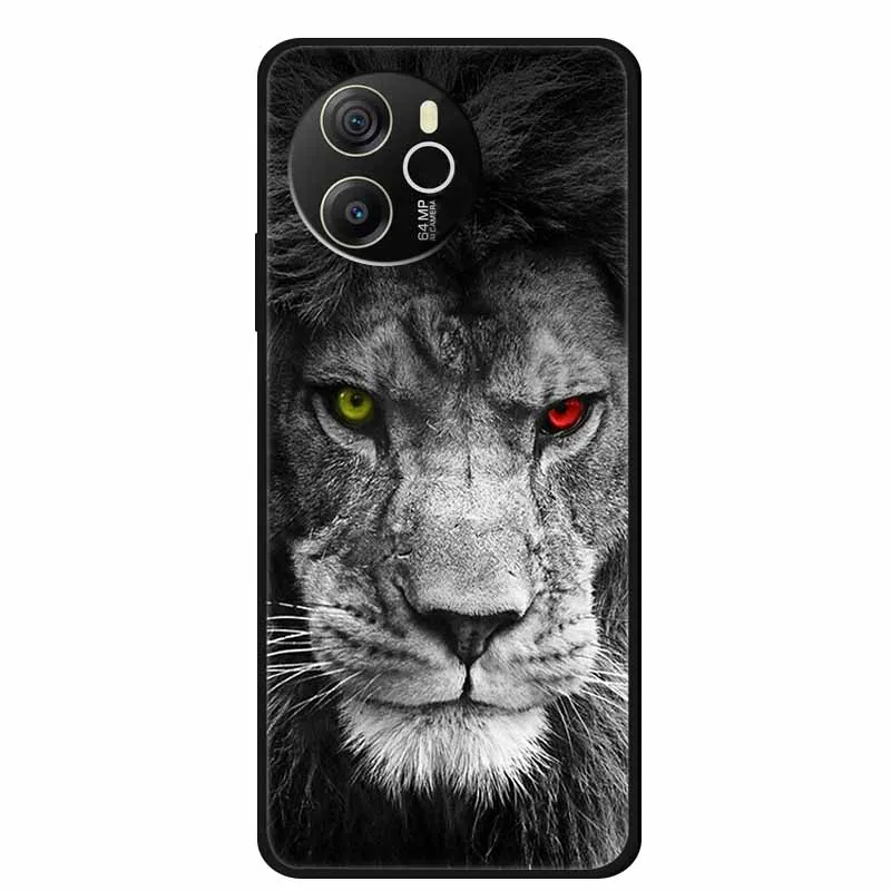 Cartoon Black Silicone Soft TPU Phone Cover - Protective Case