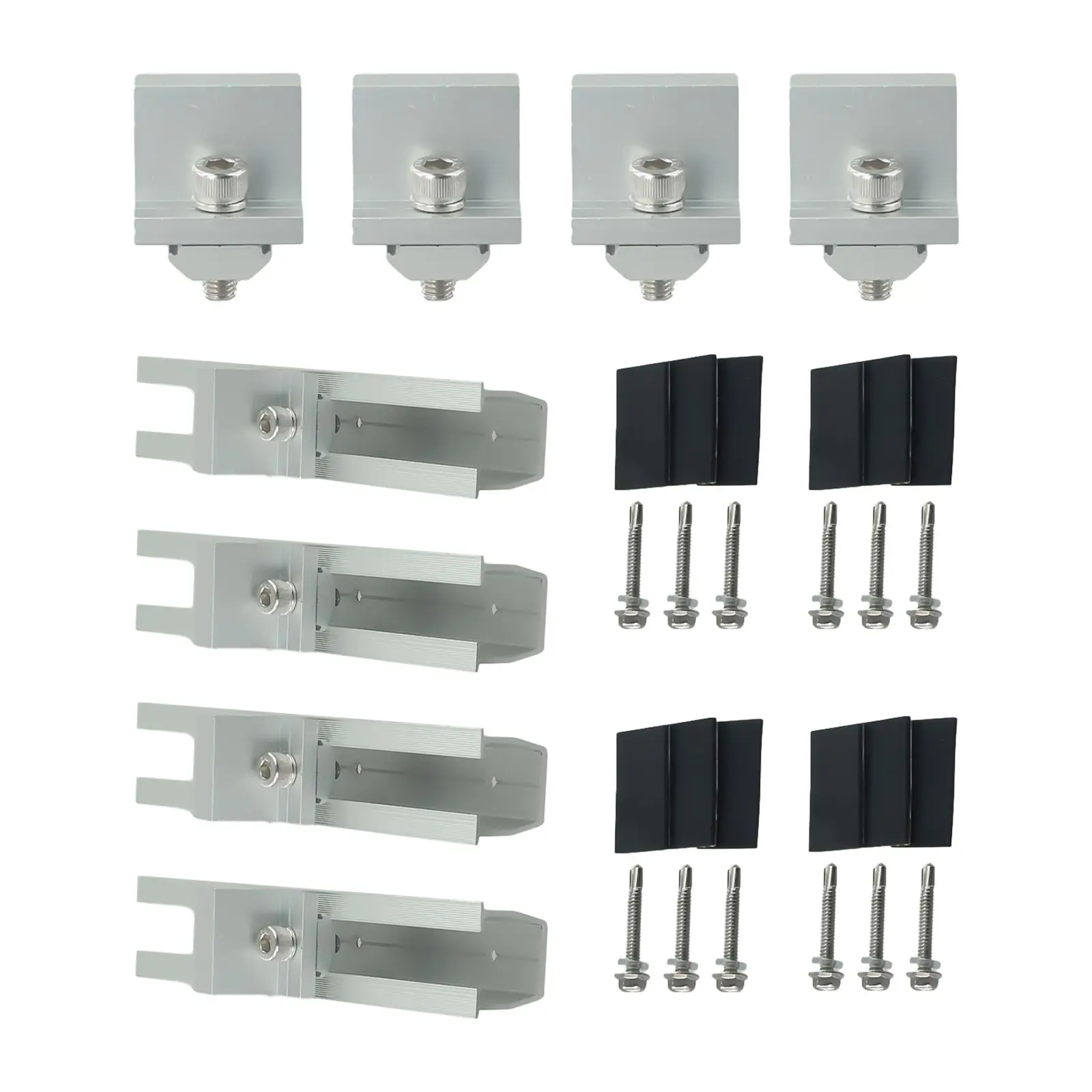 Solar Panel Brackets Solar Panel Module Aluminum Bracket Rail Fastening Rail Trapezoidal Roof Mount Solar Profile 30mm 35mm System Accessories