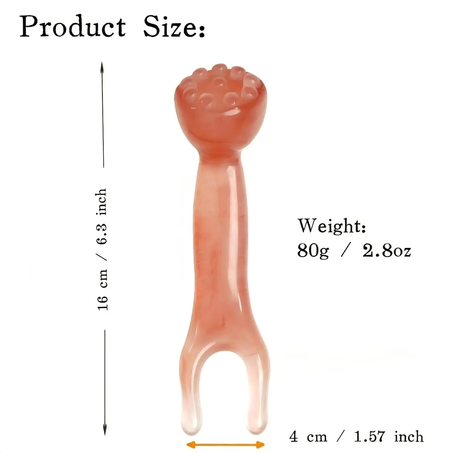 Double-Ended Nose and Facial Massage Stick with 10 Points Head and Meridian Scraping Tool Gua Sha Massager for Face Neck Back