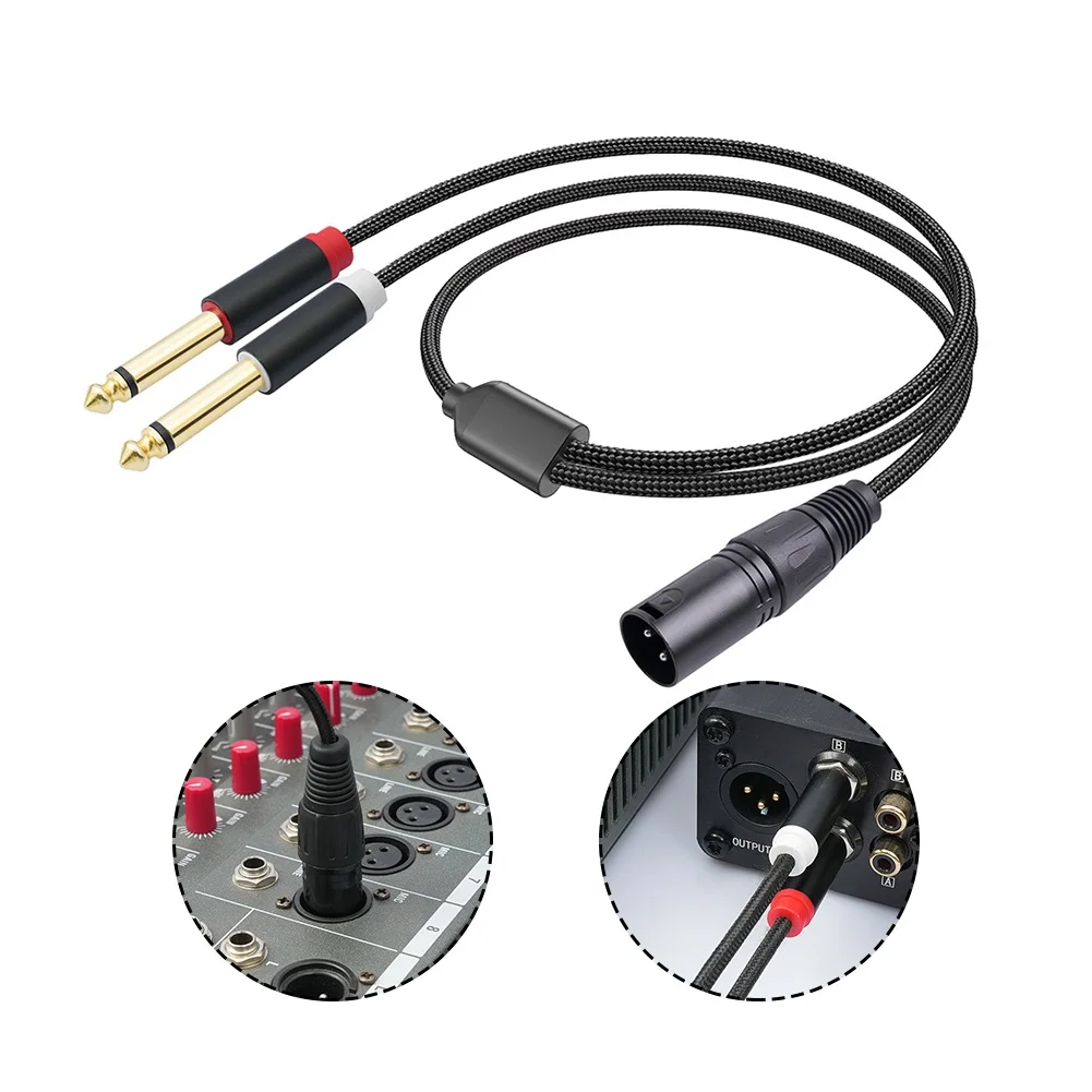 

1pc Mixing Console Speaker Connection Cable Premium Gold-Plated Y-Type Audio Cable For Seamless Connection Superior 1M/2M3M