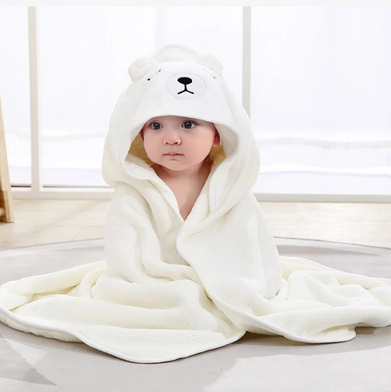 Cartoon Animal Baby Bath Soft Newborn Hooded Towel