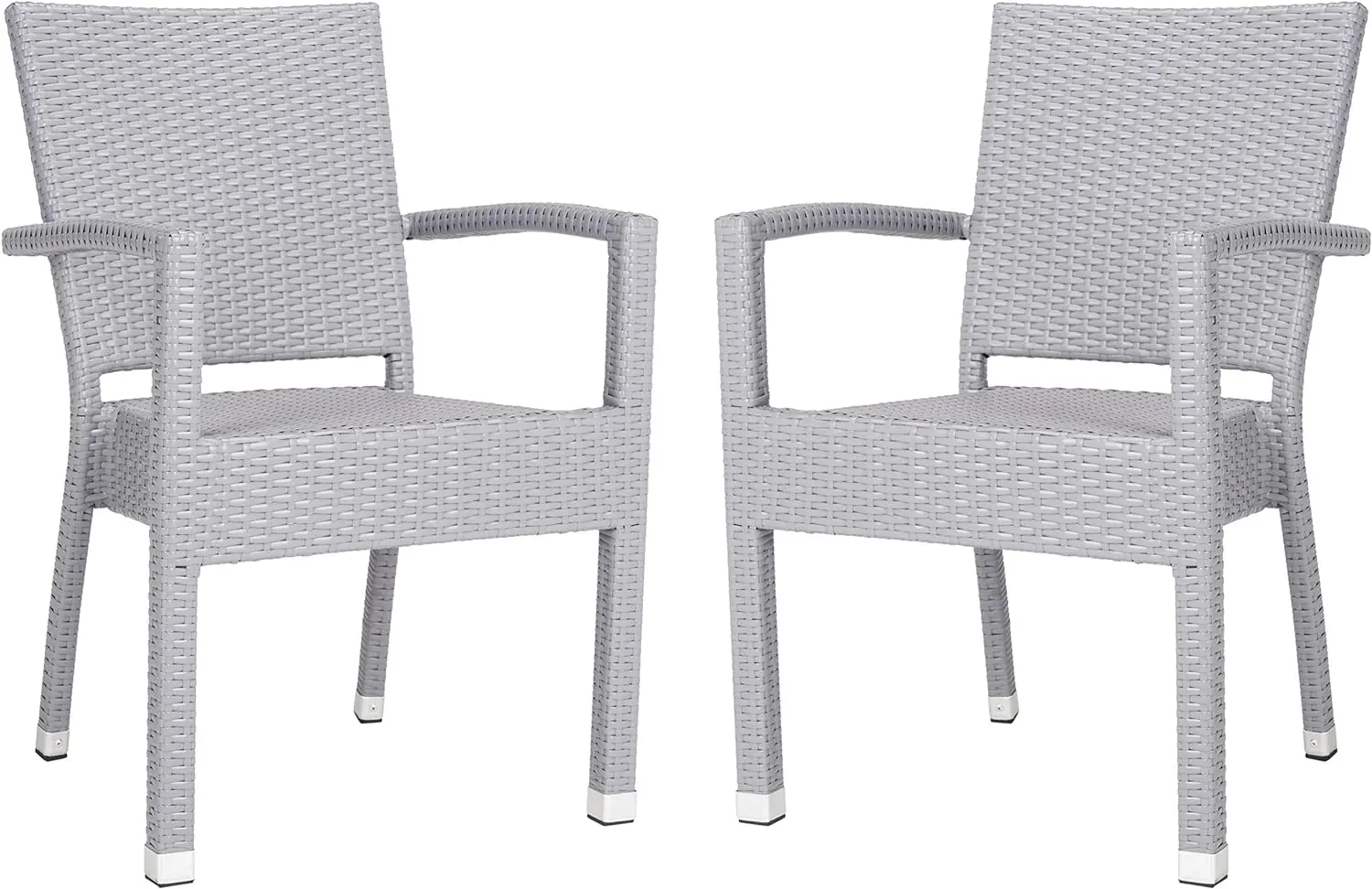 

Safavieh PAT4004C-SET2 наружная коллекция Kelda серый Штабелируемый стул