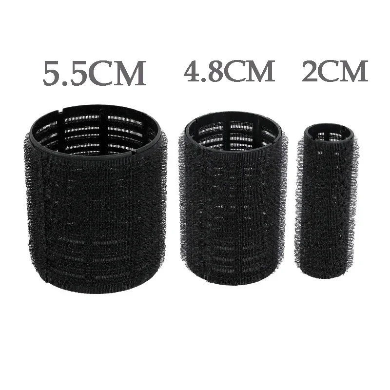 New 3PCS Self-Grip Hair Rollers Heatless Hair Curlers No Heat Bangs Volume Self-adhesive Hook Curlers DIY Styling ToolsPin
