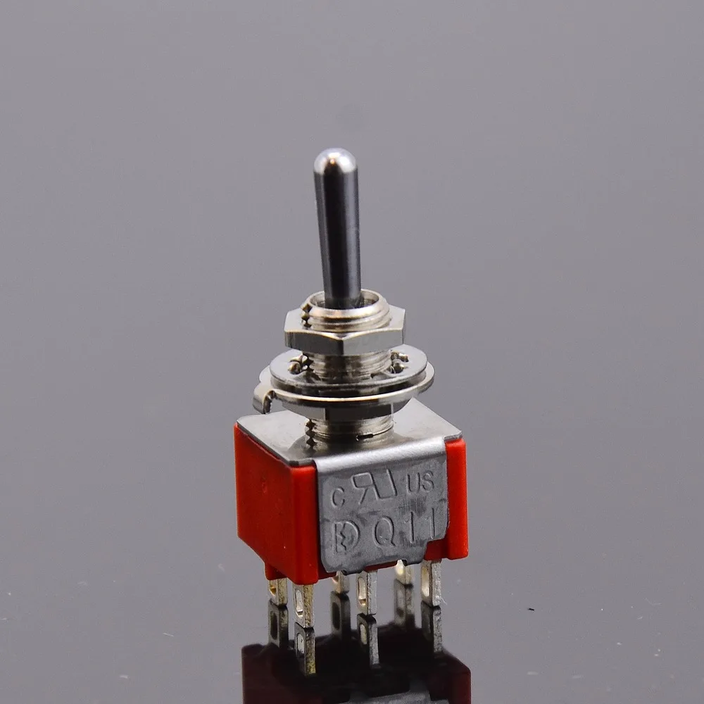 1 Piece ON-ON / ON-OFF-ON / ON-ON-ON DPDT Mini Toggle Switch for Electric Guitar or Bass