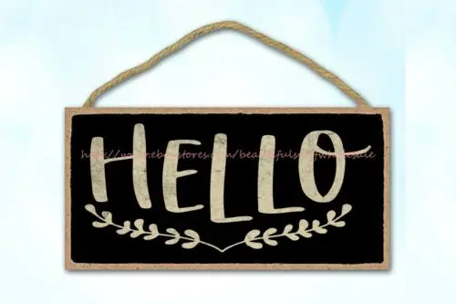 

Здравствуйте, дверной знак, забавное искусство, деревянный знак, коллекционная Настенная картина