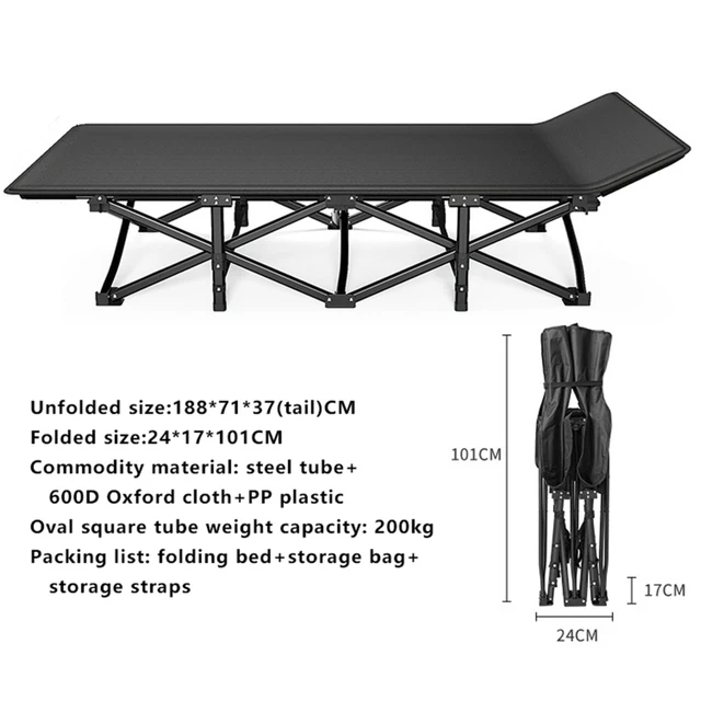 초경량 알루미늄 합금 캠핑 침대, 야외 접이식 침대