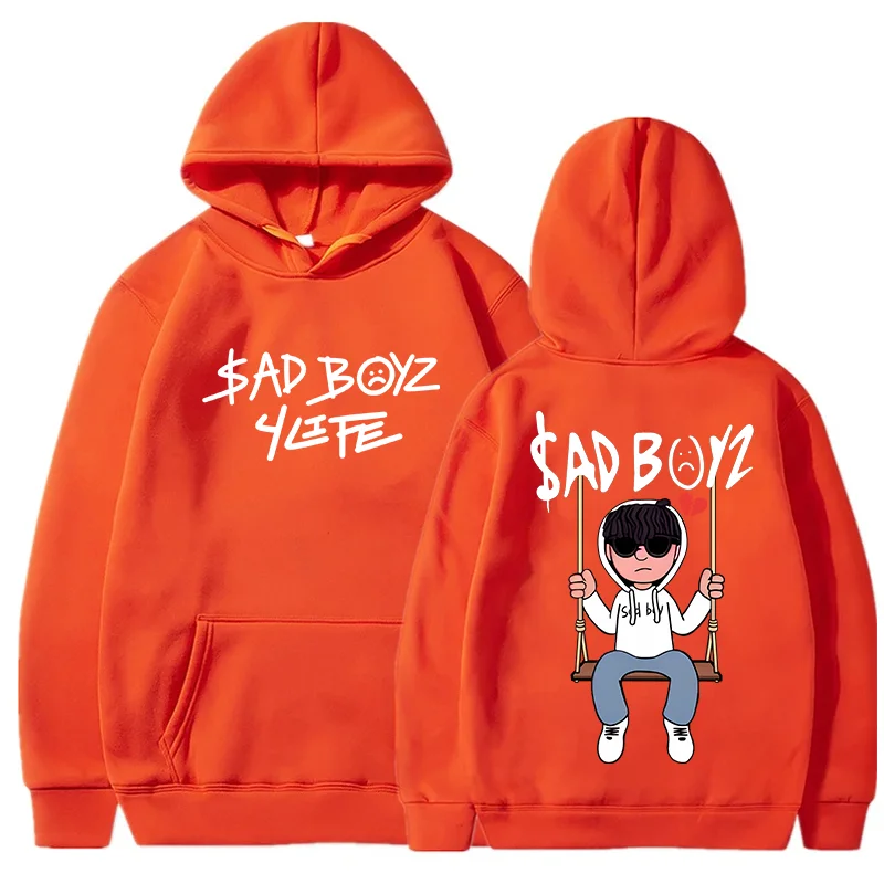 Men's Hoodies Men's Fall Winter Loose Casual Clothing Fashion Long Sleeve Hooded Pullover Sports Hoodie Running Sportswear