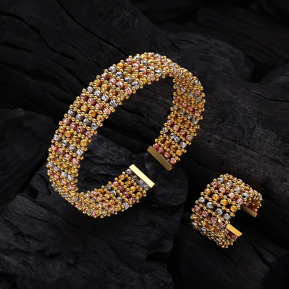 مجموعة اليدوية المنسوجة الذهبي